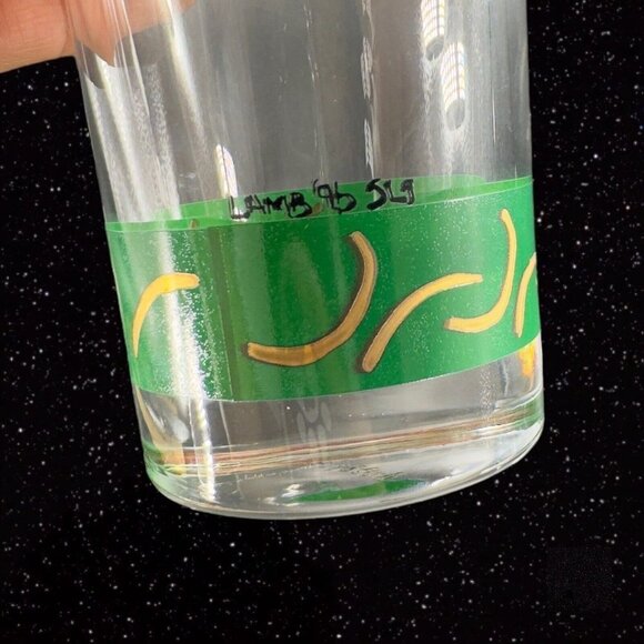 Villeroy and Boch Christmas Peace 4 Drinking Glasses Tumbler France Lamb 1996 - Picture 11 of 16